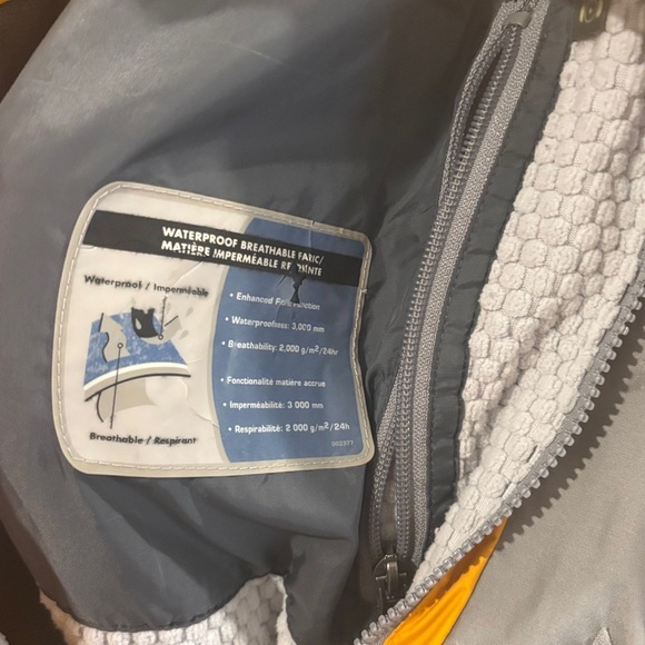 Columbia Vertex Yellow and Gray Outdoor Jacket - Picture 13 of 14